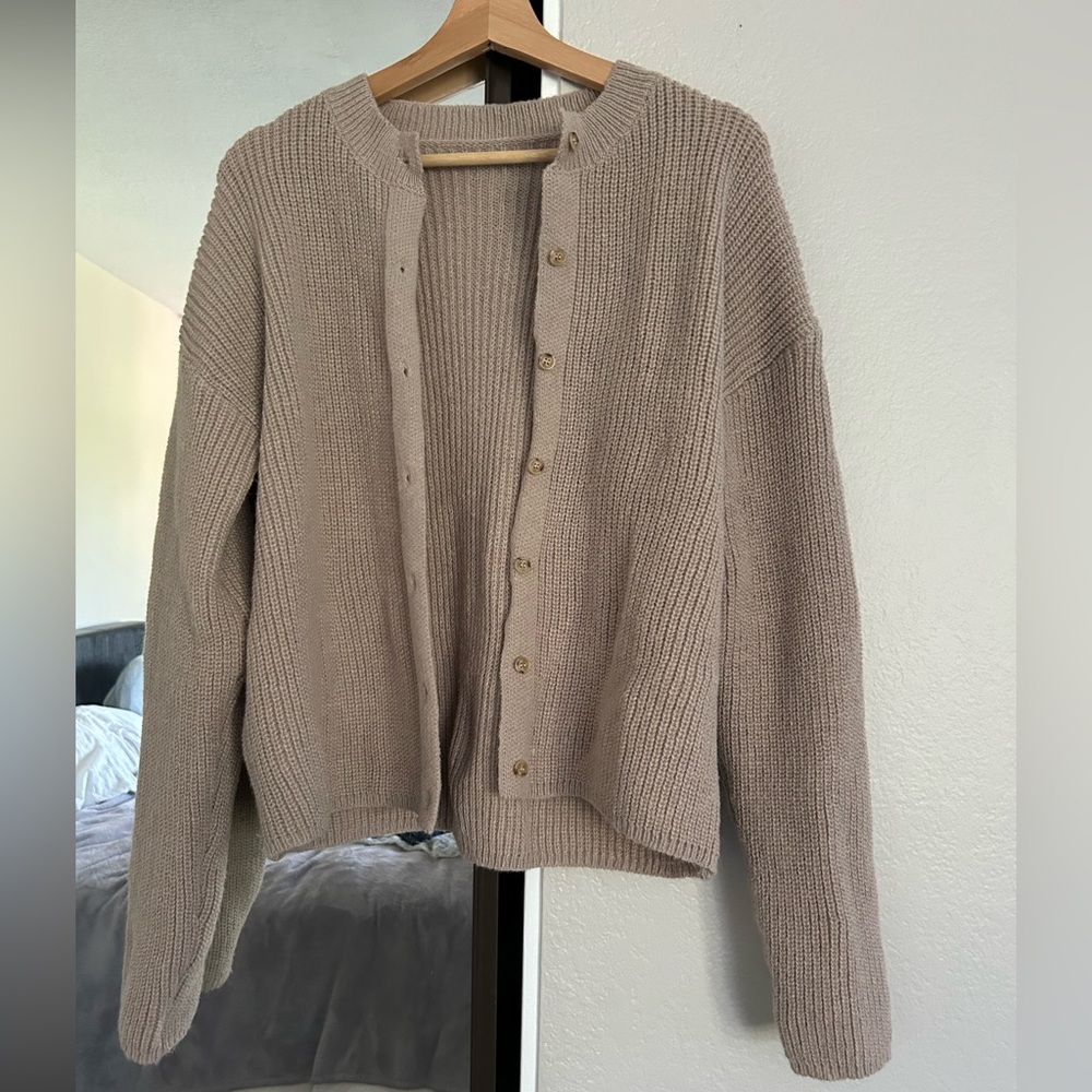 Casual Knit Cardigan Button-up Sweater